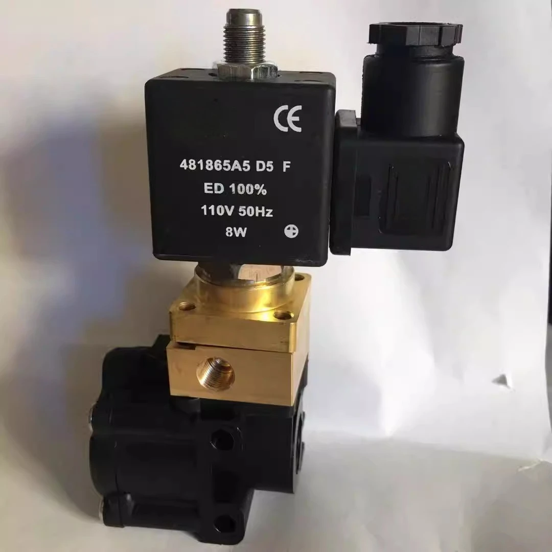 For supply Atlass Brights screws air compressor solenoid valve 481865A5D5F/4818653DD5LF