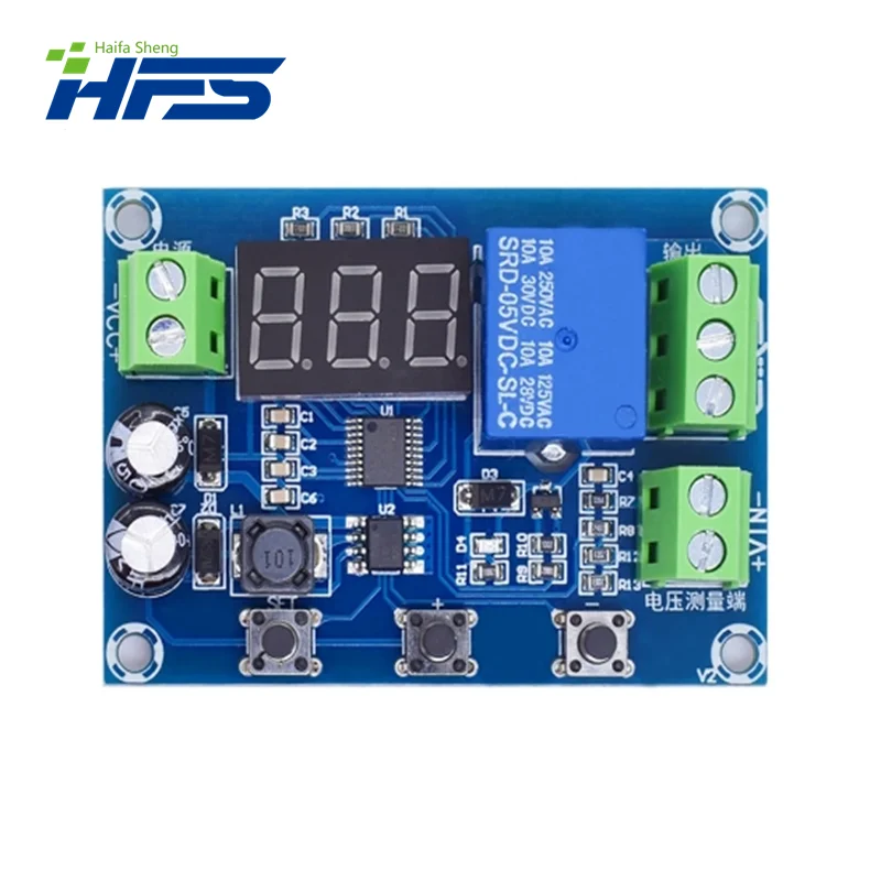 XH-M608 Battery Charge Discharge Module DC6-40V Integrated Voltmeter Undervoltage Overvoltage Protection Timing Discharge Board