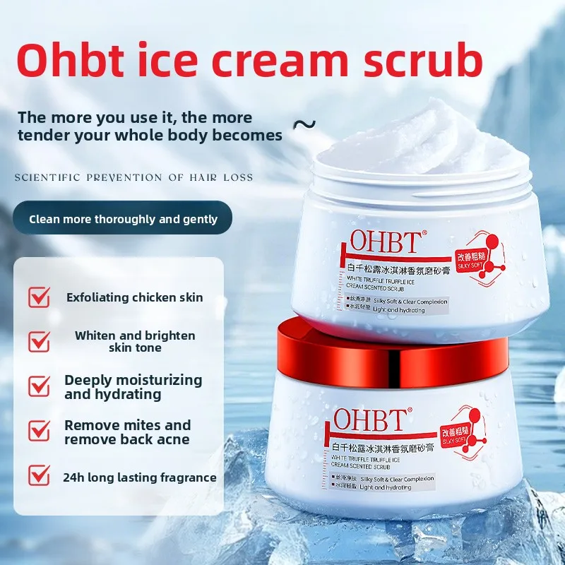 

OHBT White Truffle Scrub Cleanses The Skin, Whitens Exfoliates Removes Dead Skin Scrub Cream, Makes The Skin Smooth And Elastic