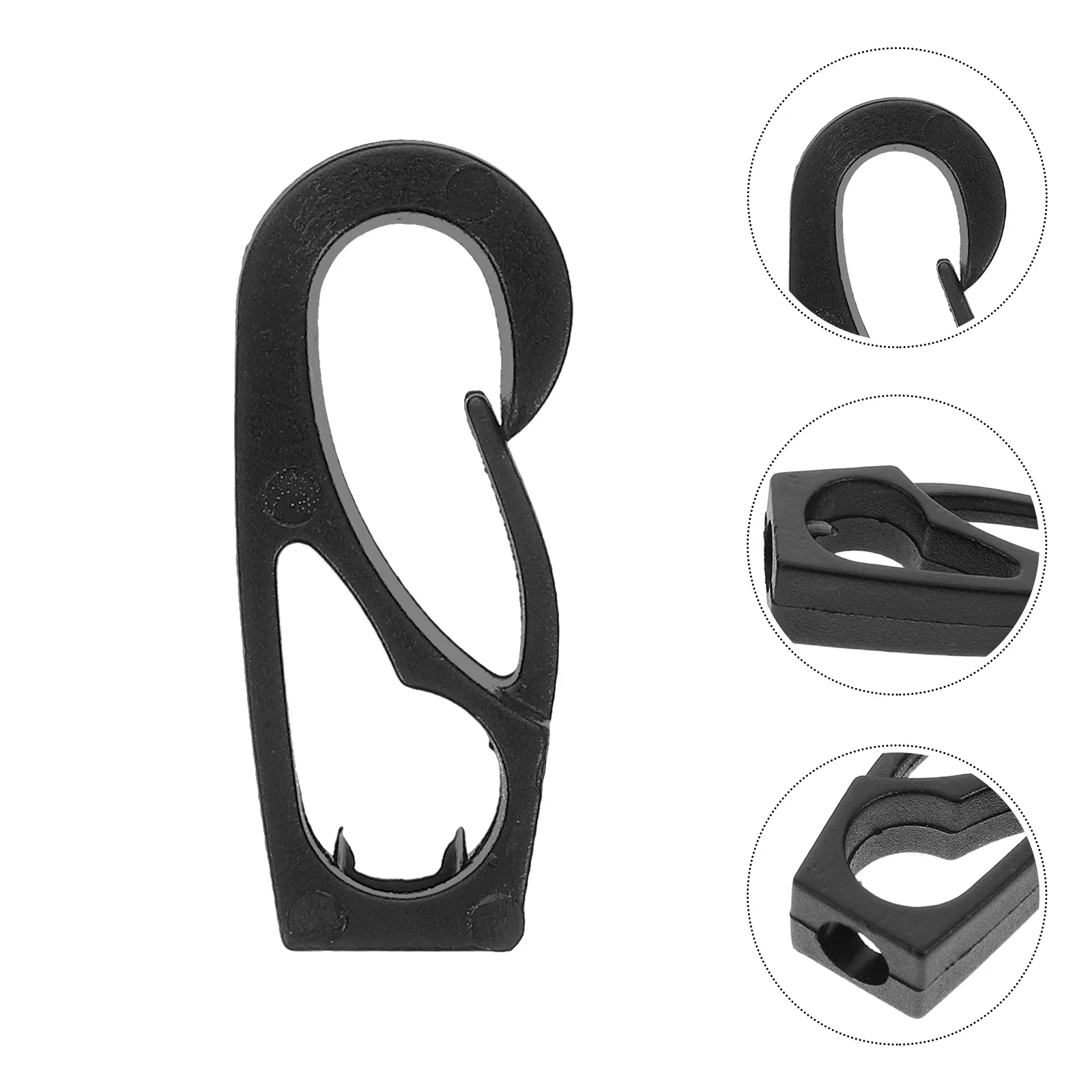 

10 Pcs Kayaking Elastic Rope Buckle Canoe Accessories Boat Dock Clip Bungee Line Plastic