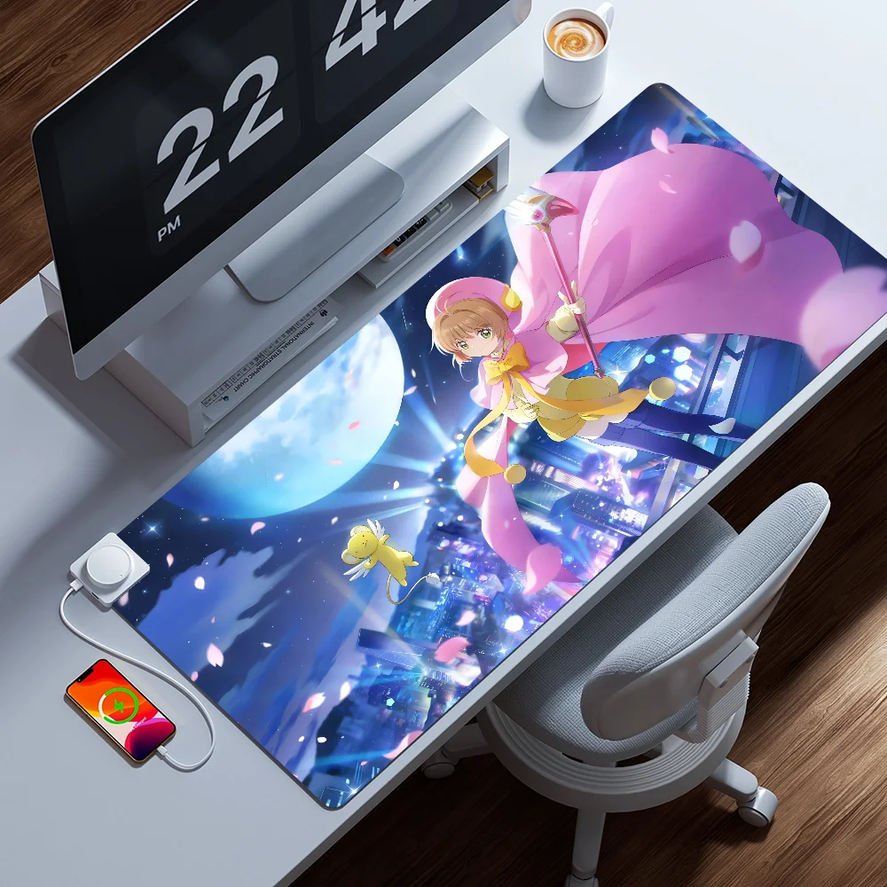 

Anime C-Cardcaptor S-Sakura Mousepad Large Computer Gaming Accessories Desk Mats Anti-slip Laptop Soft Mouse Pad