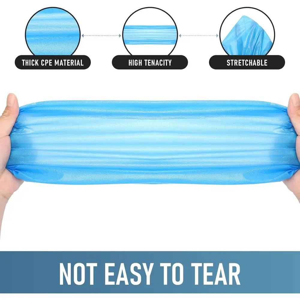 Disposable Non-Slip Shoe Covers, 100 Pack, Waterproof and Recyclable, Fits Up to US Men 11 and Women 13