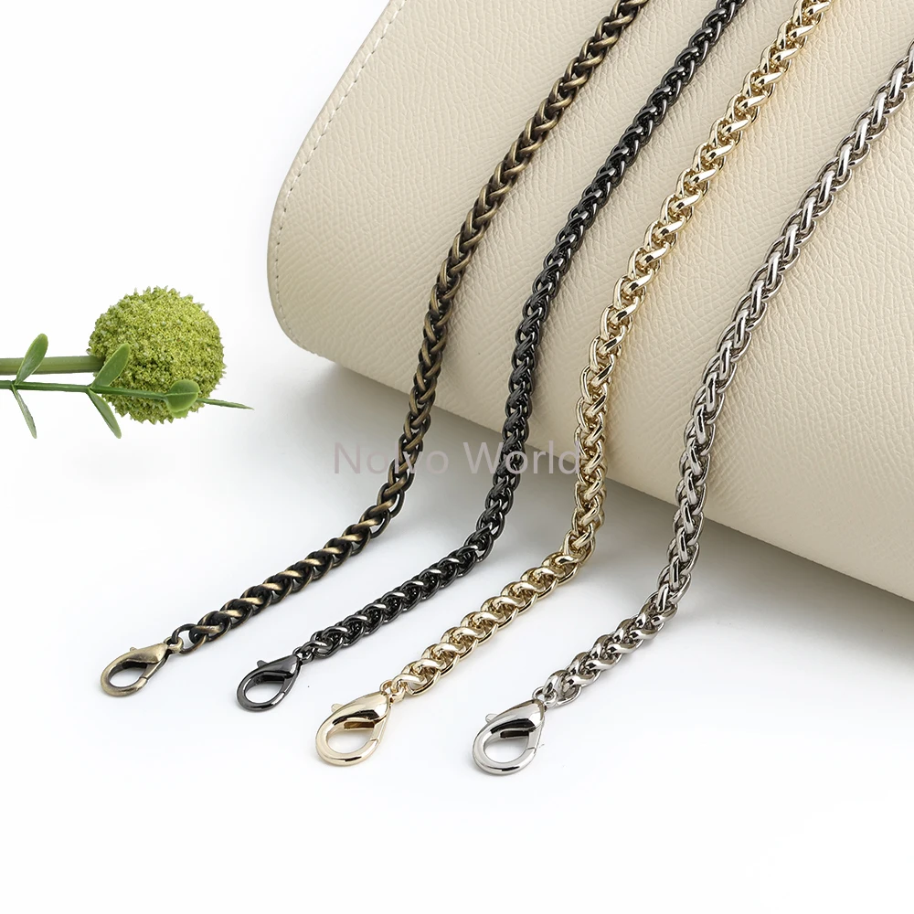

10 шт. металлических регулируемых цепочек для сумок 5/6/7/8 мм с карабином-крючком для женских сумок, мобильных телефонов, ремней и аксессуаров для сумок