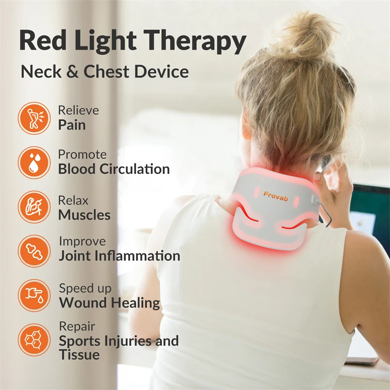 Red Infrared Pads for Neuropathy Red LED Light Therapy Ankle Wrap Body LED Light Therapy Mat Neck Pain Fratigue Relief Belt