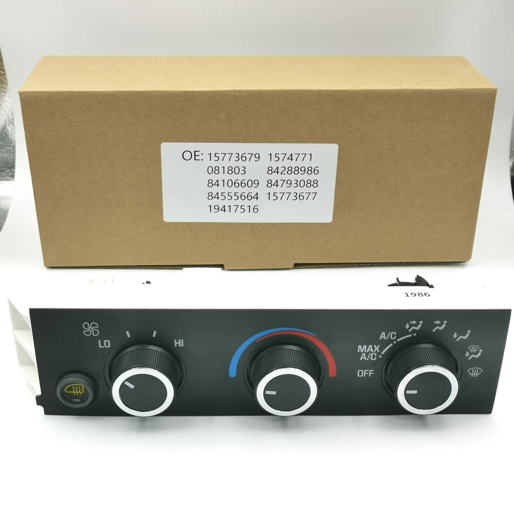 HVAC Control Panel Fix Stuck Knob Failed AC No Fan Backlight Dead OE 15773679 For Chevy Express Savana Van