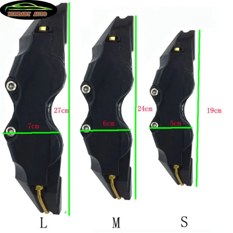 KUNBABY ABS Plastic Blank Disc Brake Caliper Covers Size L&M&S Car Styling Car Accessories For BMW Audi Mercedes Benz