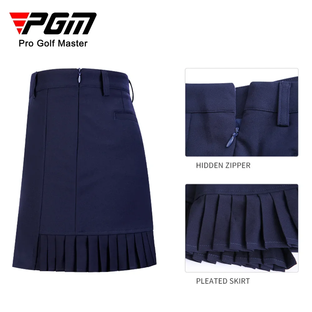 PGM Women Golf Short Skirt Female Summer Breathable Sports Girl Elasticity Wear Anti-exposure Pleated Skirts Lady Clothing QZ074