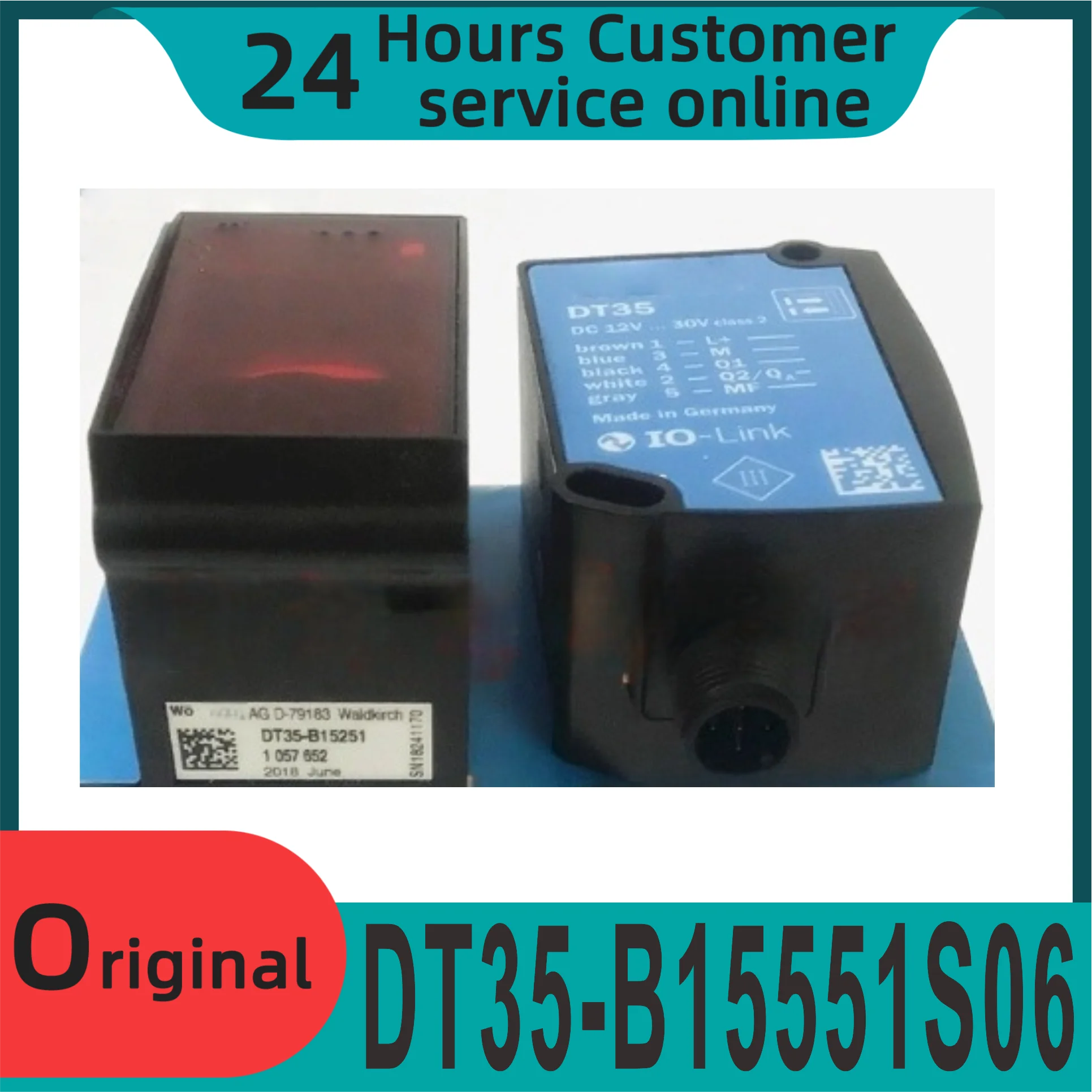 Ny Originale Laser Midt-avstandsensor Dt35-b15551 Dt35-b15551s06 Dt35-b15551s04 Dt35-b15551s04 Dt35-b15251