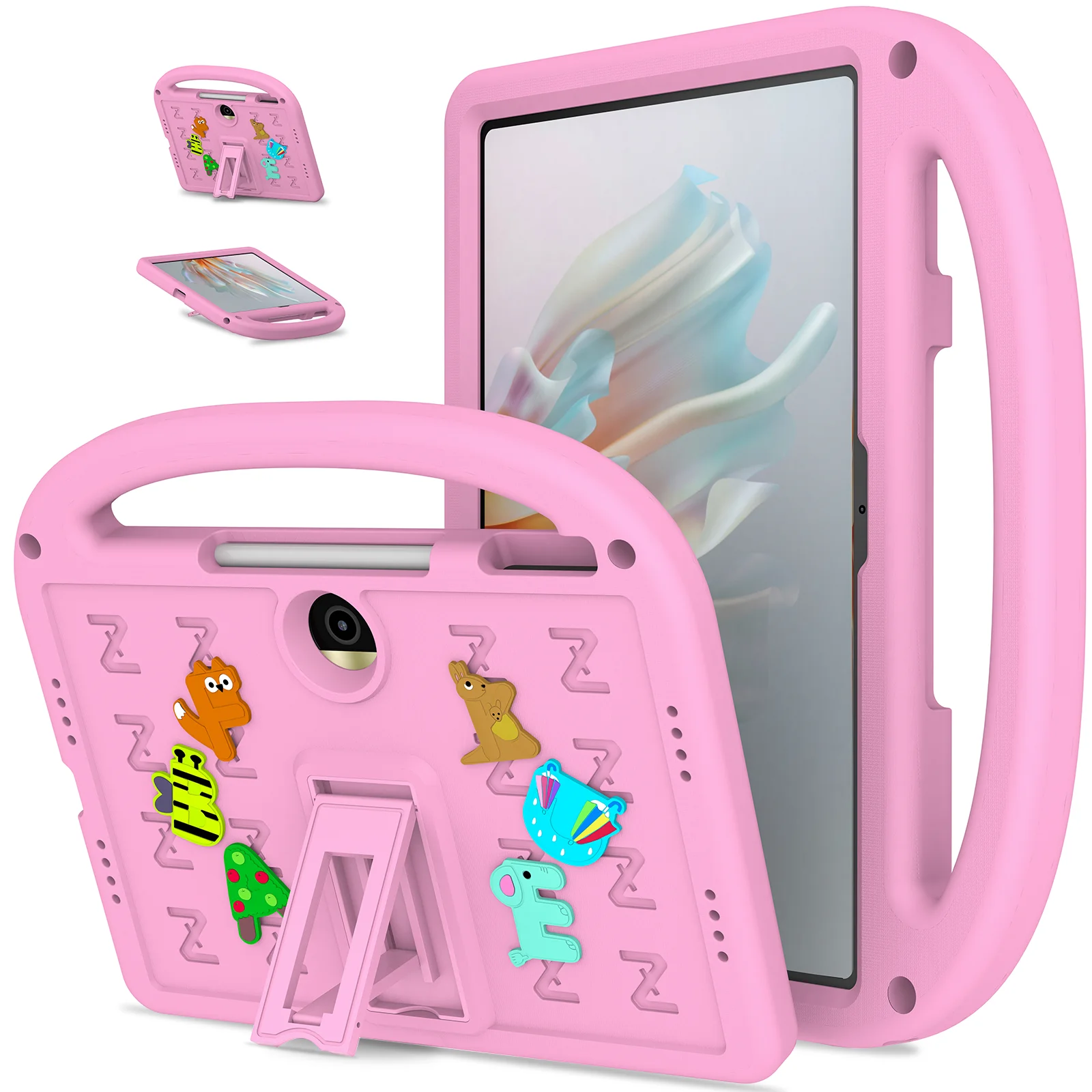 Kids Funda Case For Huawei Honor Pad 9 2023 12.1 inch HEY2-W09 EVA Cute Kickstand Cover With Portable Holder For Honor Tablet 9