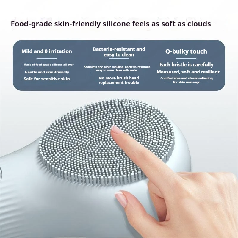 Nieuwe siliconen elektrische gezichtsreiniger Huidverzorging Massager Tool