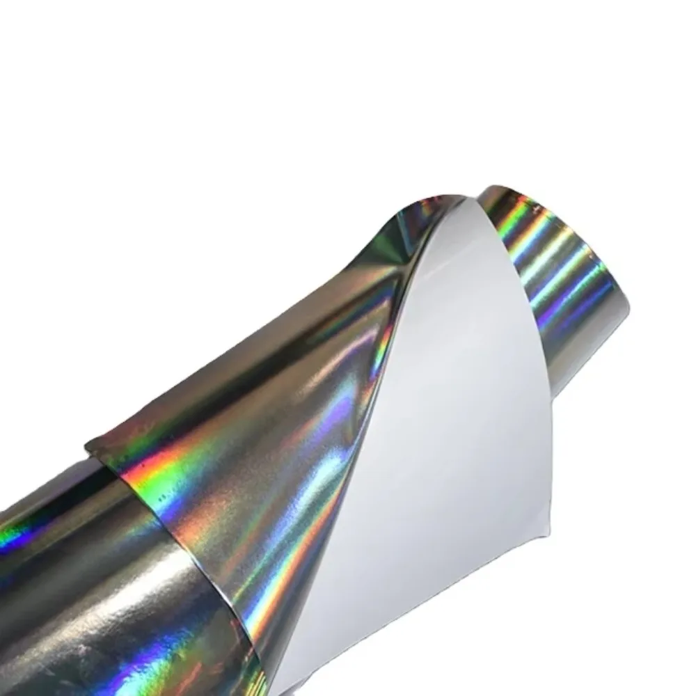 Hot Sale Eco solvent Rainbow Holographic Laser Printing Self Adhesive Vinyl Advertising Film