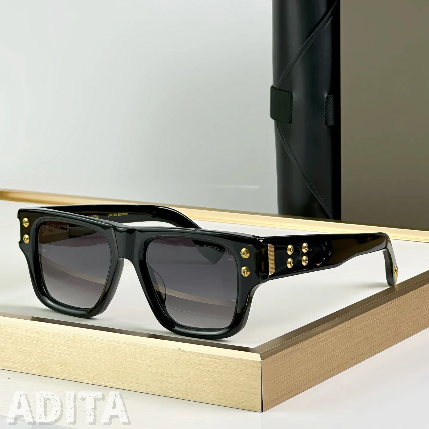 

DT EMITTER ONE DTS418 Top Quality Sunglasses for Men Classic Women Luxury Designer Fashion sun glasses UV400 With box