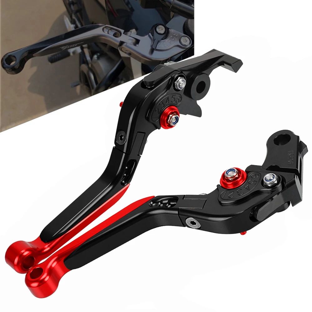 Motorcycle Clutch Brake Lever Extendable Adjustable Foldable Handle Levers For YAMAHA FZ1 FAZER 2006-2015 , FZ6 FAZER 2004-2010