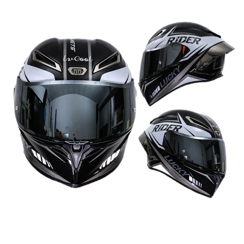 

Factory Direct Sale Full Face Motorcycle Helmets Motocross with Dual Visor Stylish DOT Approved ABS Casco No reviews ye