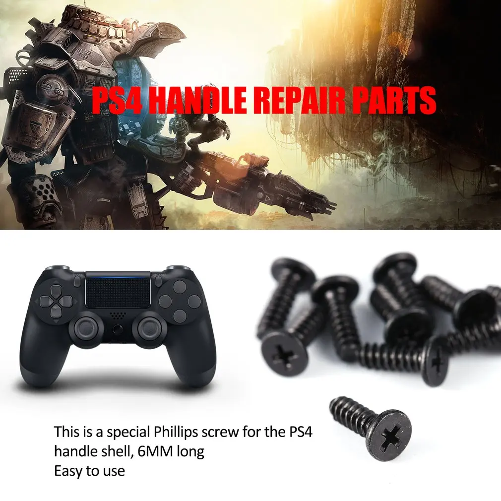 10pcs Philips Head Screws Replacement For Sony PlayStation 4 PS4 Controller
