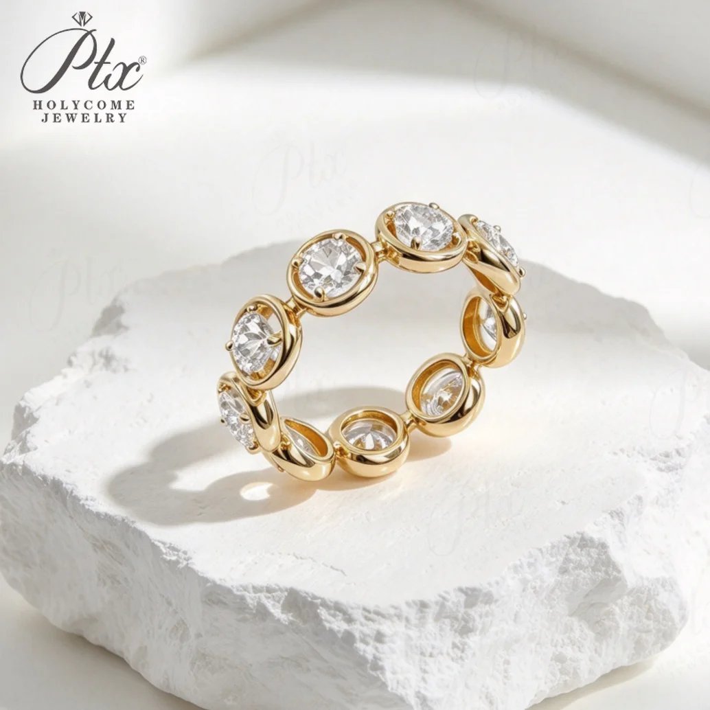 0.2CT Round Cut Lab Grown Diamond Ring for Women 925 Sterling Silver/10K/14K/18K Engagement Promise Wedding Band