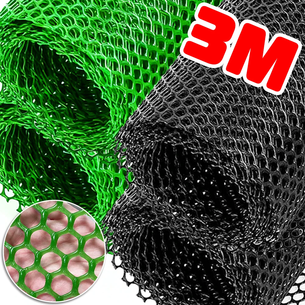Mesh Fence Plastic Wire Household Temporary Barrier Netting Poultry Breeding Net Black Green Balcony Fall Protection Nets 3M