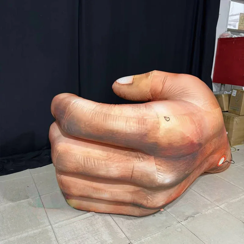 

Inflatable hands with blowers, decorative props for outdoor square and shopping mall events