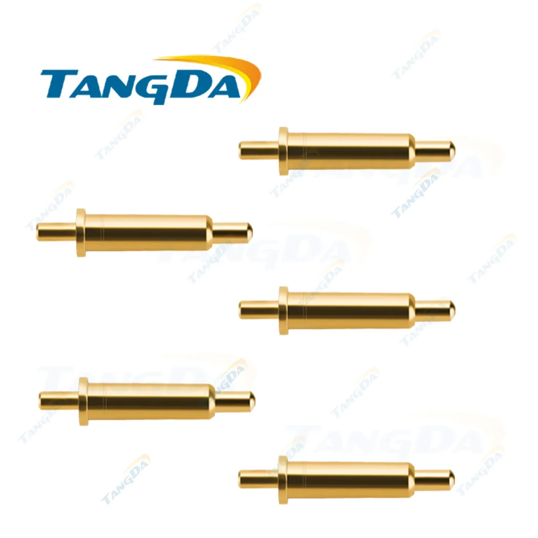 200pcs 2x9.5mm Customized Right Angle Pin pogo Spring Loaded twist Contact 1mm Single Gold Plated DIP 4 12 Pins Pin Connector