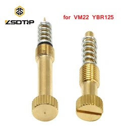 ZSDTRP tornillo de mezcla de combustible de aire para carburador Mikuni VM22, tornillo piloto de velocidad de ralentí, ajuste de tornillo de acelerador, juego de tornillos para YBR125