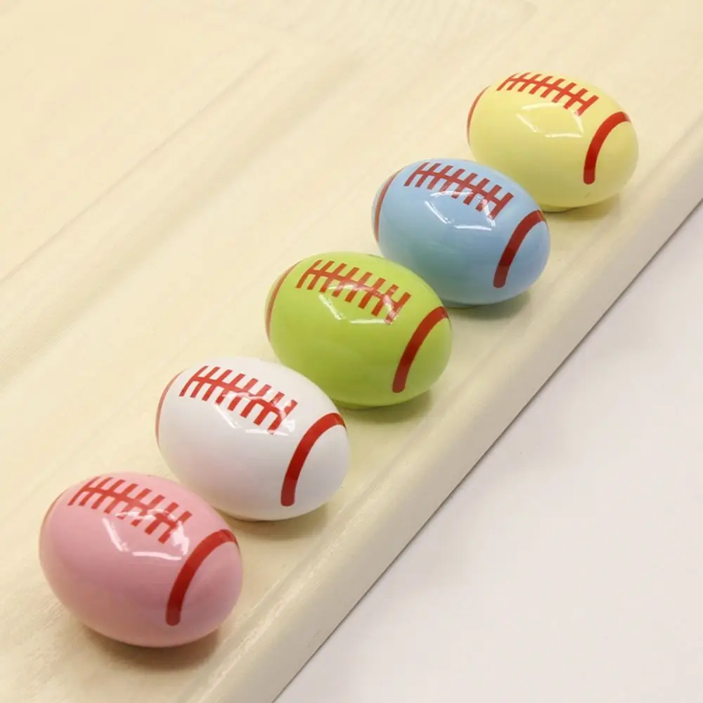 Cute Style Unisex Cabinet Knobs Football Shape Basketball Shape Drawer Knobs Single-hole Novelty Cabinet Door Handle Room