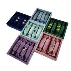 Ring display tray  Velvet Jewelry Storage Stands for Selling Rings Earrings Show Classification  Exquisite