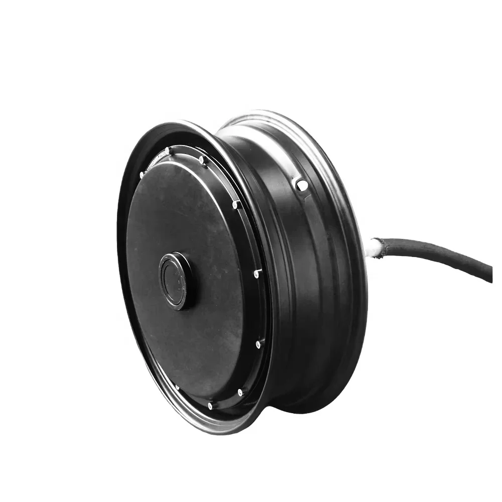 NEWQS Motor 3000W QS260 V1 BLDC 12x3.5in Permanent Magnet Electric Scooter And Tricycle Motor Single Shaft Wheel Hub Commutation