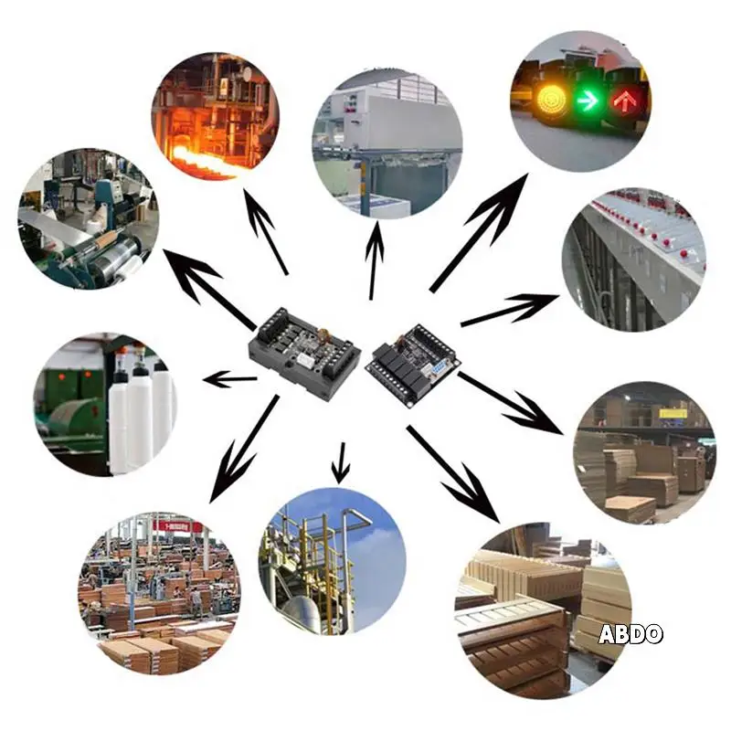 

3X Motor Controller PLC Programmable Controller FX1N To 20MR Programmable Relay Delay Module With Shell Motor Regulator