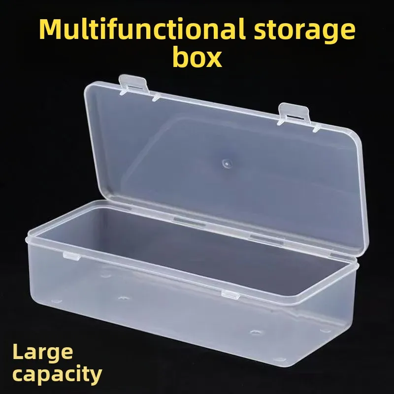 arge Capacity Transparent Pencil Storage Box With Lid Desktop Case for Colored Pencils Kids Crayons