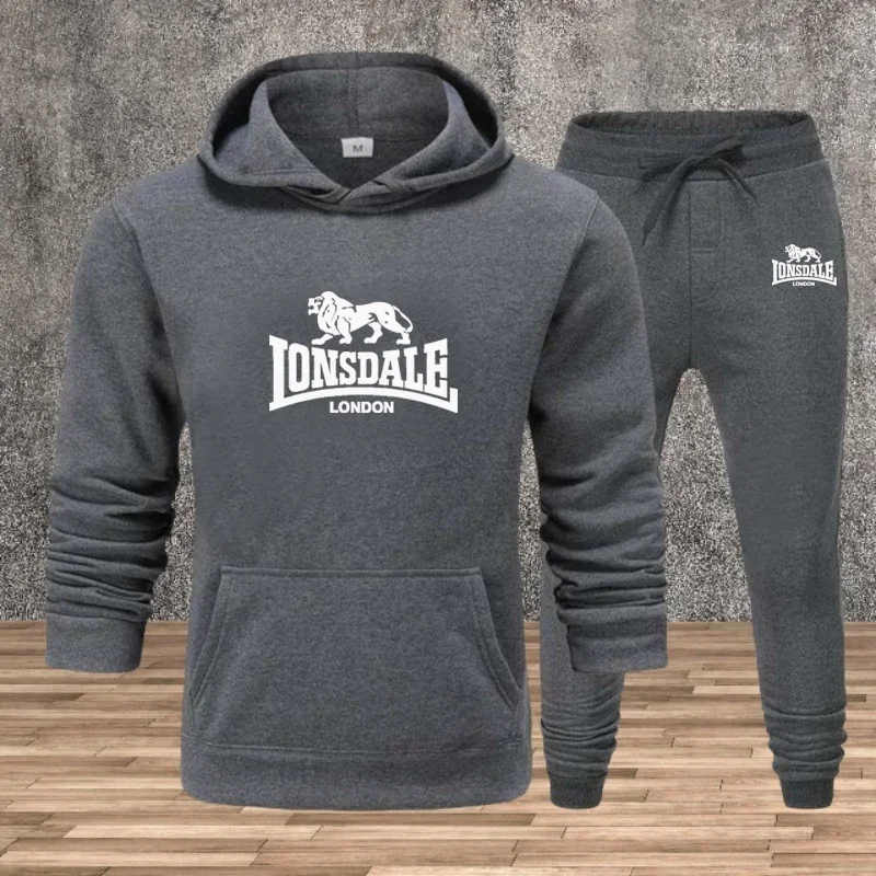 مجموعة الرجال قمصان سويت شيرت بقلنسوة Sweatpants الخريف الشتاء الذكور اليومية عارضة الرياضة عداء ببطء دعوى 2026 الحضرية الأزياء هوديس الرياضية