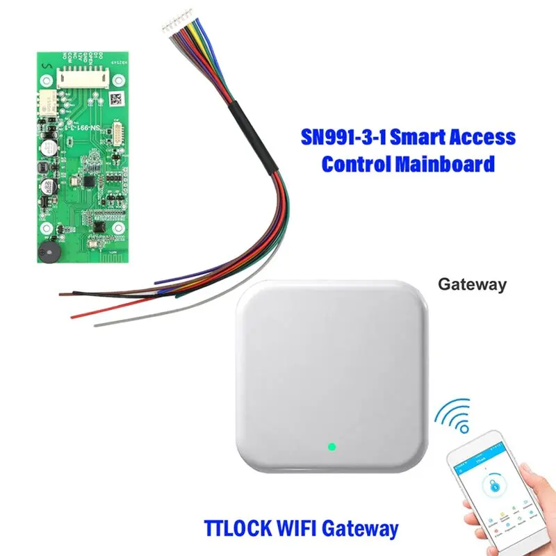 For TTLOCK APP Compatible 12V Wiegand Relay NO/NC Mainboard For Smart Access Control For Magnetic Lock Exit Button Door
