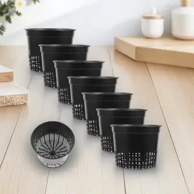 

10PCS Water Grass Pot Mesh Net Cup for Plant Cultivation Aquarium Garden Wide Lip Basket