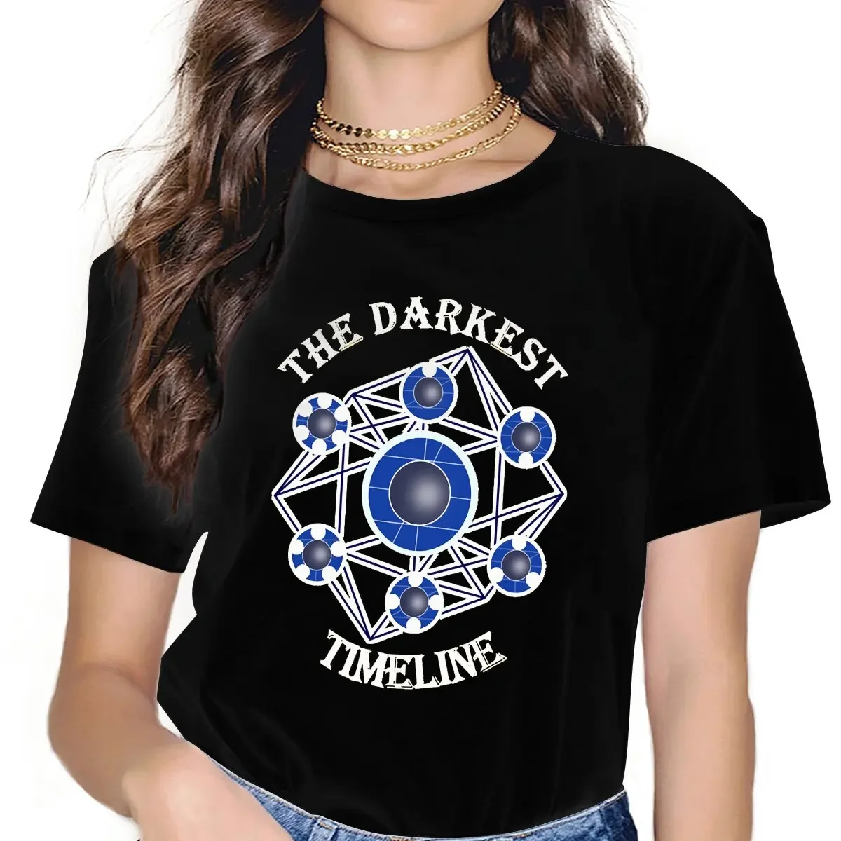 Community Movie TV Show The Darkest Timeline T Shirt Goth Women's Tees Summer Harajuku Crewneck Polyester TShirt