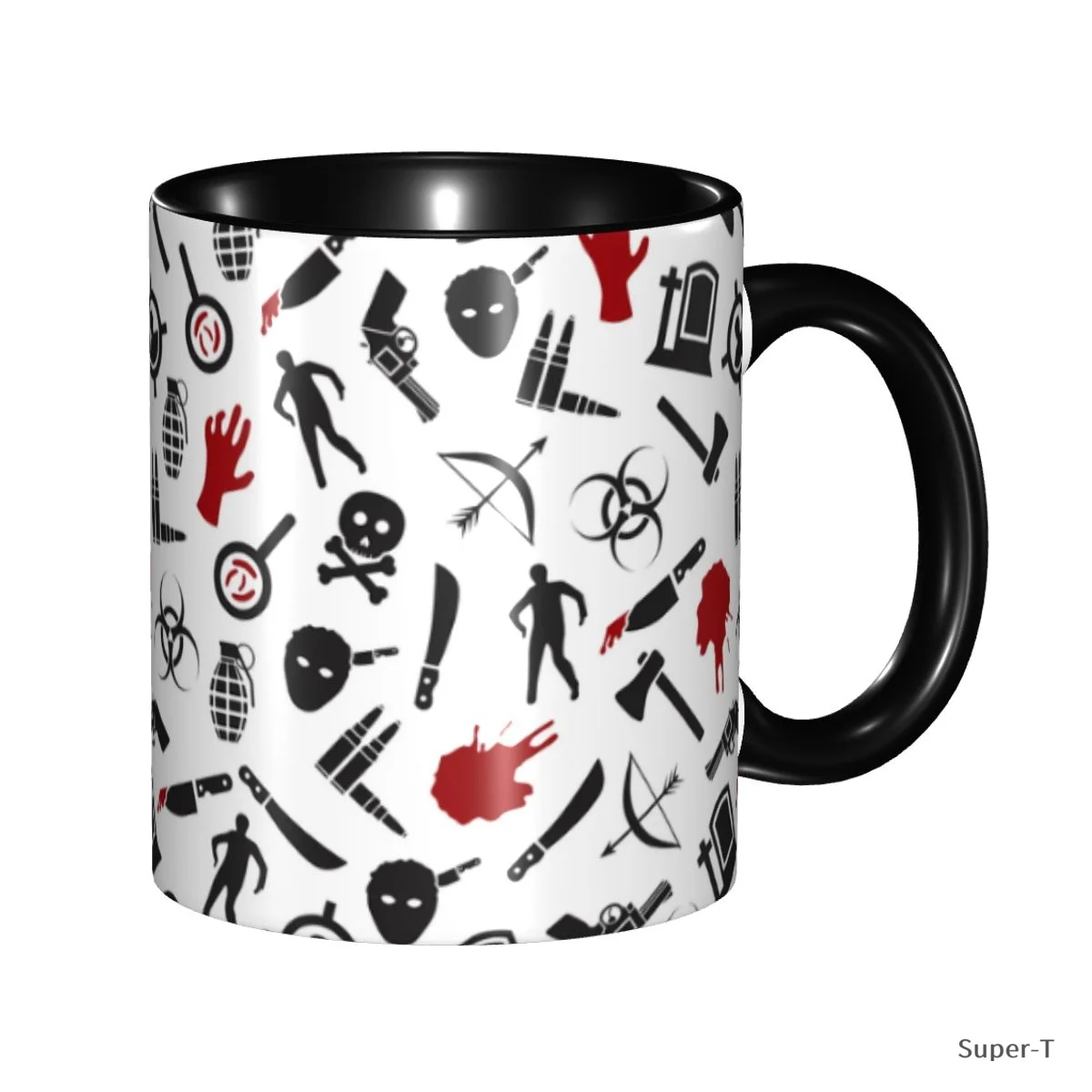 Zombie Creative Ceramic Coffee Mug Landscape Tea Milk Cup Home Office Gift Mugs 330ml