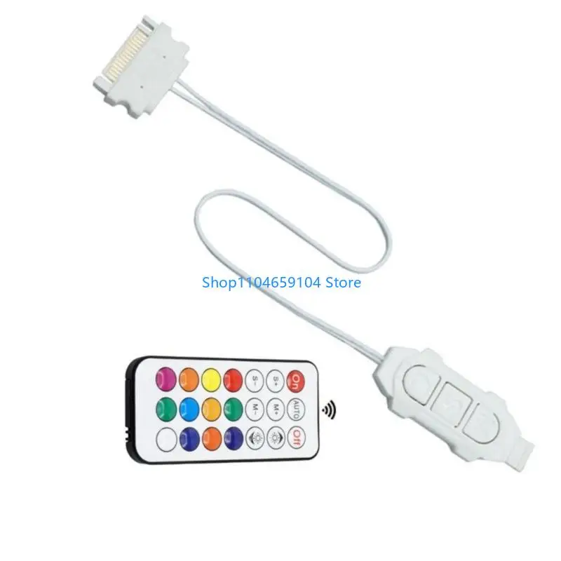 ARGB Synchronization Mini Controller Manual Adjustment White/Black 5V 3Pin Standard Connection Mini PC Component