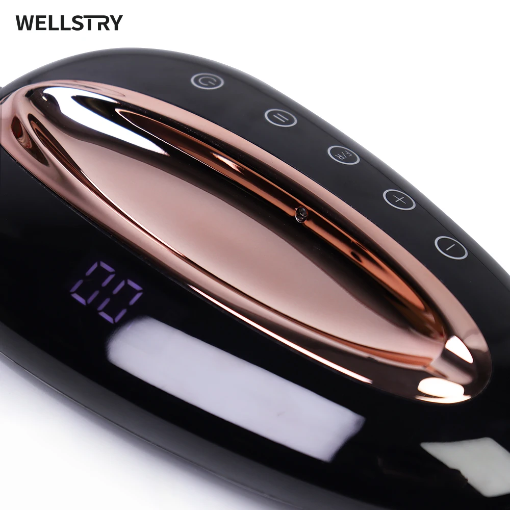 WELLSTRY Esmeril Para Unas Profesional Pulidora Unas 40000RPM Portable Rechargeable Cordless Electric Brushless Nail Drill