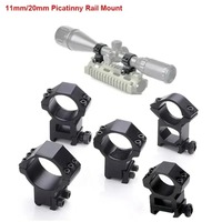 25.4/30mm Rifle Scope Mounting Ring Flashlight Dovetail Picatinny Rail Base Fixed Aluminium Stop Pin Hunting