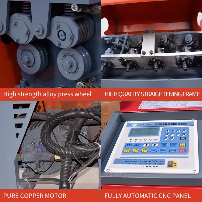 

Hot Sale CNC Hydraulic Automatic Steel Round Rebar Wire Straightening and Cutting Machine, Sales of Rebar Straightening Machine