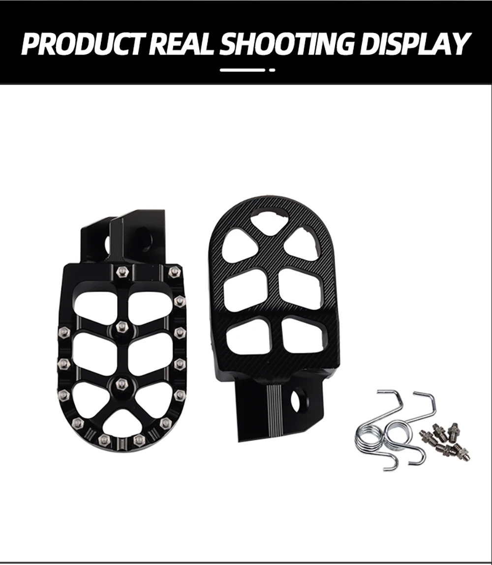 Dirt Bike Motorrad Fußrasten Fußstützen Pedale für Yamaha TTR90 TTR110 TTR125 TTR250 TTR 90 110 125 250 Zubehör – Detail 13