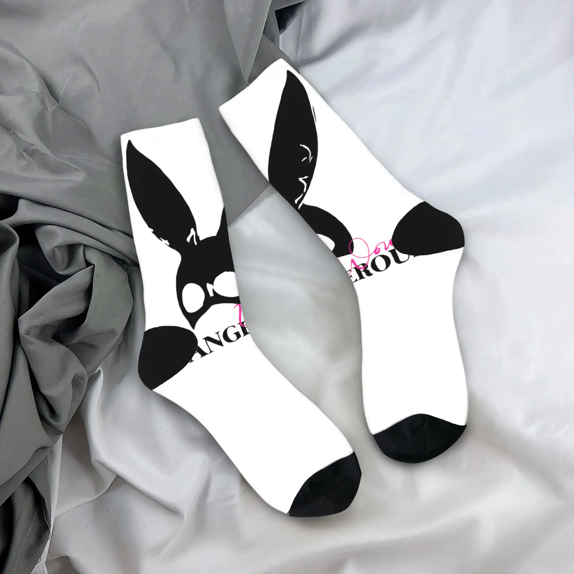 Arianas  Socks Grandes DANGEROUS WOMEN  Printed Stockings Anti Slip Men's Socks Medium Soft Autumn Funny Running Sports Socks
