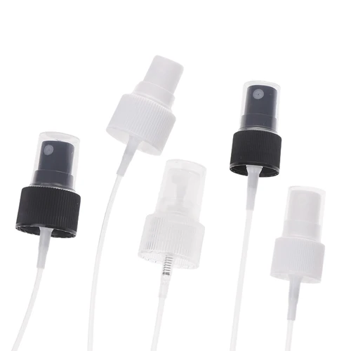 Imagen 2 del producto Botella pulverizadora portátil de 10 piezas, 18/20/24mm, bomba de plástico, boquilla de Perfume, cabezal rociador de niebla fina, reemplazo de accesorios de botella pulverizadora