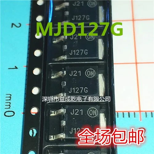 Free shipping   MJD127G J127G TIP127 MJD127  SOT-252 TO-252      10PCS