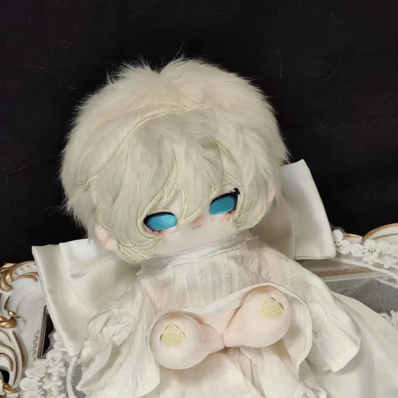 Anime Joseph Desaulniers Identity Ⅴ 20cm Nude Doll Plush Toys Soft Stuffed Plushie Can Change Clothes