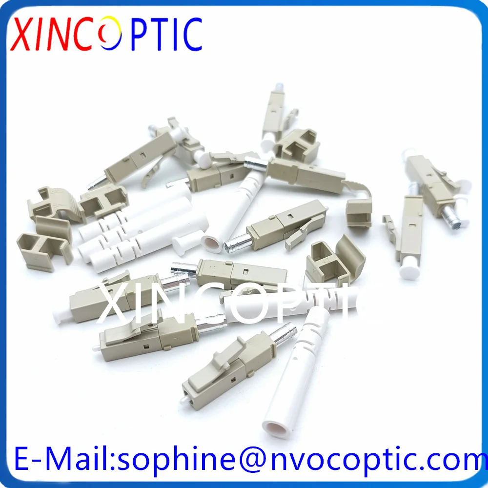 Conector de fibra ótica de modo único ou múltiplo, conectores cerâmicos do zircão, ótica dupla, LC, UPC, SM, OM3, OM5, OM1, OM3, OM5, LCAPC 9, 125