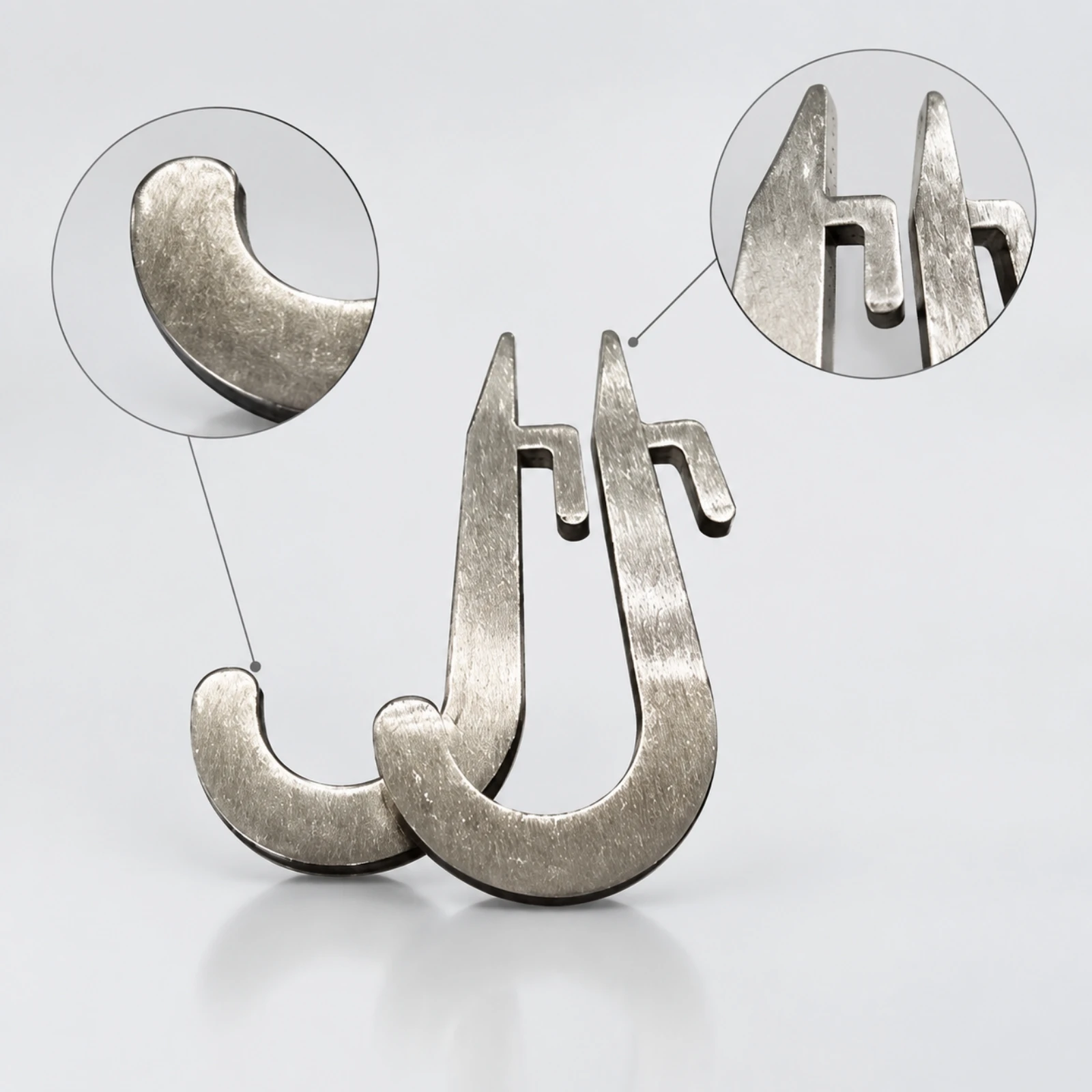 2 Pieces Stainless Steel Rack Hook Space-Saving Training Rack Hook Fitness Equipment Hanger High-Strength Easy to Install