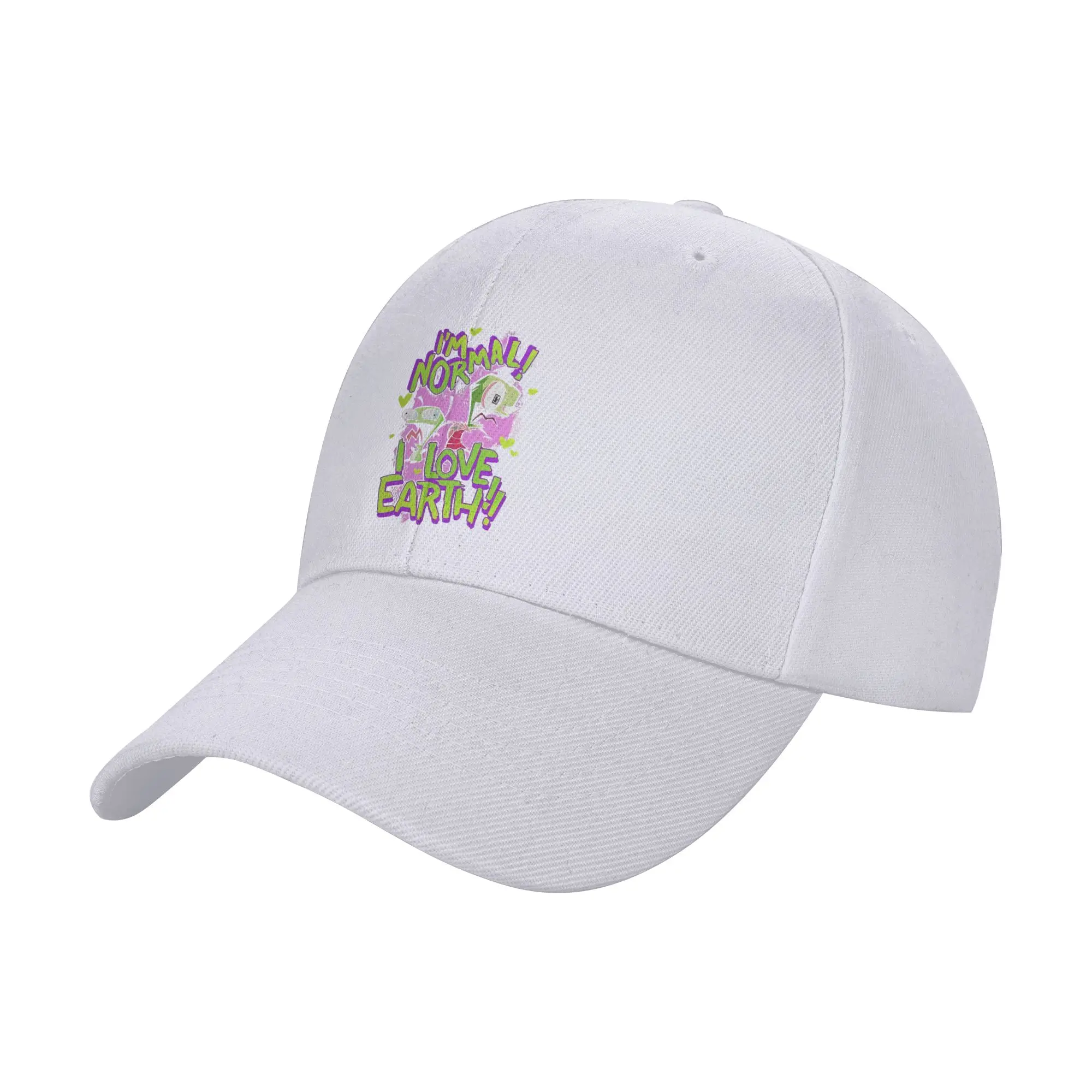 Invader Zim & GIR I'm Normal Trendy Baseball Cap Retail Work Sport Cap Sun Hat
