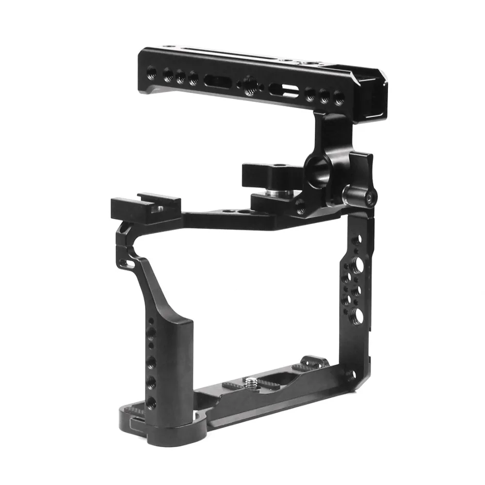 Aluminium SLR Kamera Käfig für Fujifilm X-T3 /XT3/XT2 /X-T2 DSLR Rig Schutzhülle Abdeckung mit Top griff Grip Kalten Schuh Montieren – Detail 22
