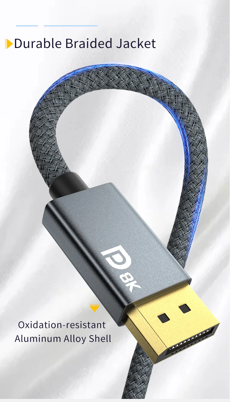 8K Mini DP zu DP Kabel 3m, bidirektional 4K240Hz Mini DisplayPort zu DisplayPort Kabel kompatibel mit Thunderbolt 2 für Laptops – Detail 15