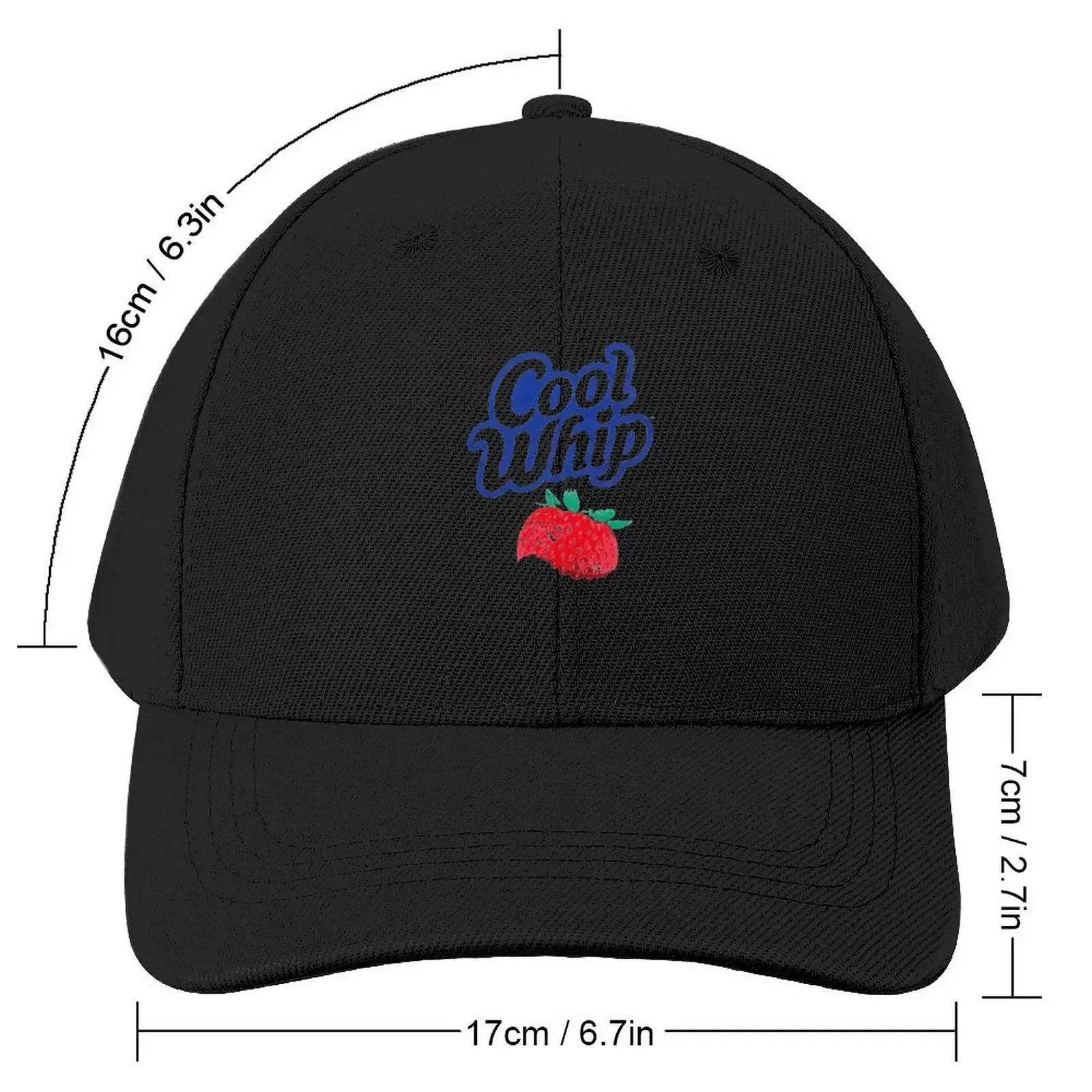 Cool Whip Strawberry Baseball Cap Wild Ball Hat dad hat Female Men's