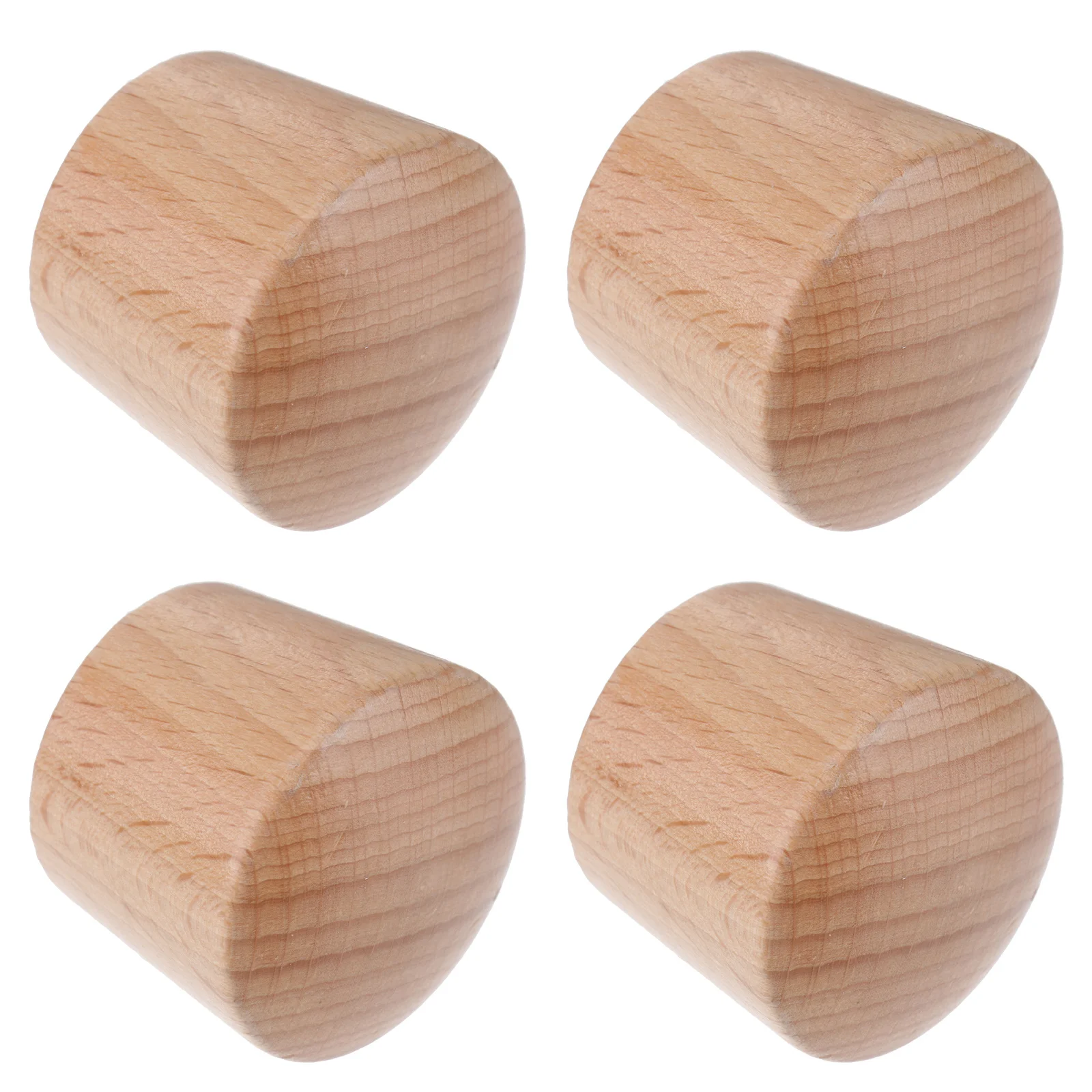 

4pcs Wooden Pot Lid Handle M6 Light Color Replacement For Soup Pot Lid Creative Knob Insulating Anti-Rust Sturdy Cookware